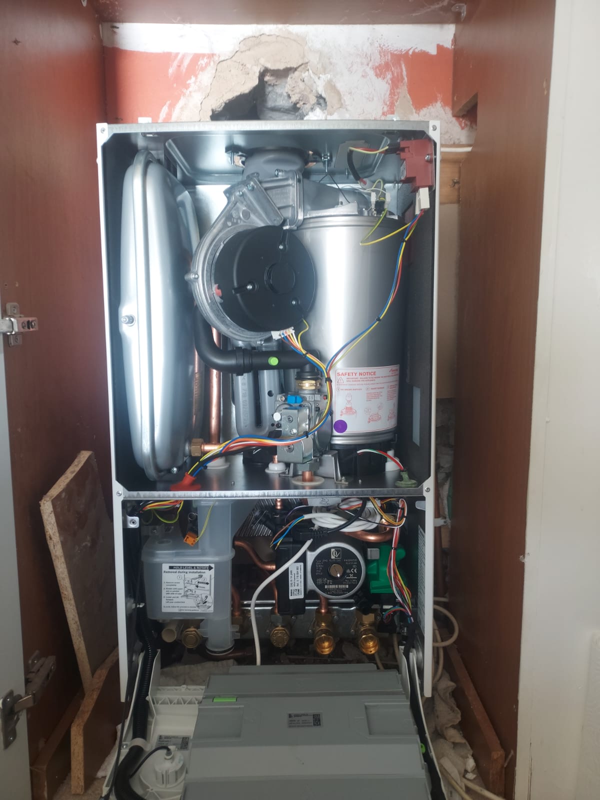 New Boiler in the Process of Install